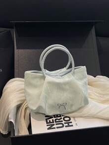 This Stylish And Sweet Bow-Tie Handbag Is Perfect For Commuting And Other Occasions, Making It The Perfect Gift For Teenagers. - Multicolor - View 14