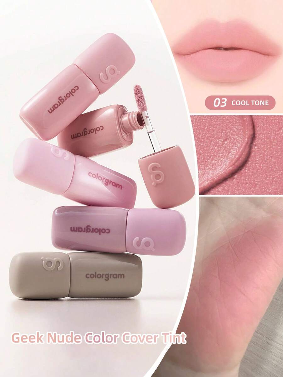 Colorgram Geek 裸色遮蓋唇釉 - 03 冷調裸色 - 查看 1