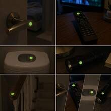 Round Luminous Location Marker Stickers,Glow‑In‑The‑Dark Dot Decals,Self‑Adhesive Night Labels For Light Switches,Door Knobs,Remote Controls & Home Touch Points Glowinthedarksticker Luminousdotsticker Nightmarker Homesticker Lightswitchdecal - Glow-in-the-dark Stickers - View 3