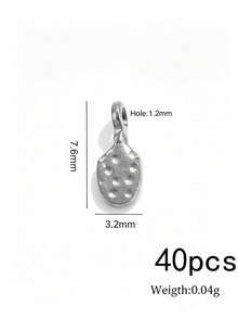 20/40pcs Hammered Stainless Steel Charms For Jewelry Making, Textured Pendants For DIY Necklace Earring Making Supplies - Pendants - View 11