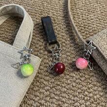 Creative Fruit Shaped Five-Pointed Star Keychain Y2K Fashion Personalized Bag Charm Ins Style Versatile Pendant - Multicolor - View 2