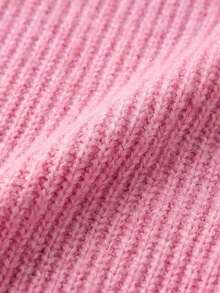 SEREN Comfortable Women's Pink Cardigan, Long Sleeve Regular Fit Crew Neck Sweater, Button Front Design, Suitable For Autumn - Pink - View 11