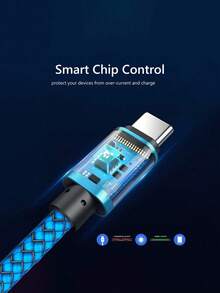 20W Micro USB Data Cable [1/2pcs, 3.3/6.6/9.9ft], Fast Charging Cable, Android Charging Cord, Long Android Phone Charger Cable, Compatible With Samsung Galaxy S7 S6 Edge J7 S5 Note 5 4 G4 K40 K20 MP3 Nokia Quick Charge - Royal Blue - View 5