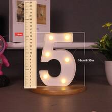 1/3/4/5pcs LED Numeric Lights (6.3"/8.27") - Romantic Warm White, Birthday, Wedding, Anniversary, Party Decor | Proposal Decoration, Personalized Gift - White - View 21