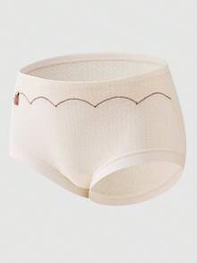 4pcs Women's Cotton Panties, Printed & Solid Color, Minimalist, Skin-Friendly, Comfortable, Butt-Lifting, Women's Triangle Panties - Multicolor - View 9