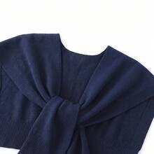 1pc Women's Knitted Shawl, Lightweight Summer Shoulder Wrap, Can Be Paired With Dresses And Accessories - Multicolor - View 5