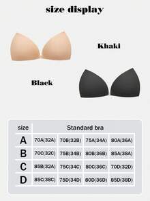 1pc Women's Triangle Self-Adhesive Bra, Invisible Cup Design, Seamless Comfortable Detachable Halter Neck Multi-Function Lingerie, Suitable For Backless Dress - Multi-color - View 7