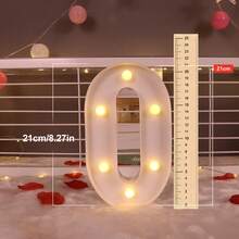 1/3/4/5pcs LED Numeric Lights (6.3"/8.27") - Romantic Warm White, Birthday, Wedding, Anniversary, Party Decor | Proposal Decoration, Personalized Gift - White - View 25