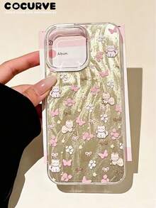 Cocurve Tulle Cute Bow Cat & Floral Pattern Compatible With IPhone 17 Pro/17 Pro Max/16 Pro/16 Pro Max/16/15 Pro Max/15 Pro/15/14 Pro Max/14/13 Pro Max/13 Pro/13/12 Pro Max/12 Pro/12/11 Pro Max/11 Pro/11/Plus Shockproof IMD Printed Phone Case, Versatile Unique Design, Perfect Birthday Party Gift For Girlfriend, Best Friend, Close Friend, Beautiful Gift - Multicolor - View 1
