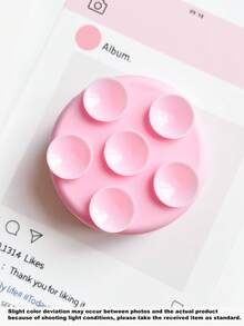 3pcs Double-Sided Suction Cup Phone Stand, Cute Polka Dot Bubble 3D Air Cushion Holder, Rotatable Anti-Loss Phone Back Sticker - Multicolor - View 7