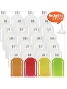 5/10/35pcs 100ml Mini Plastic Empty Bottles Olive Oil Dispenser, Compact & Portable, Leak-Proof Design, Travel Essential, Suitable For Various Liquids, Picnic, Travel, Home Bathroom, Kitchen, Christmas, New Year - Clear - View 2