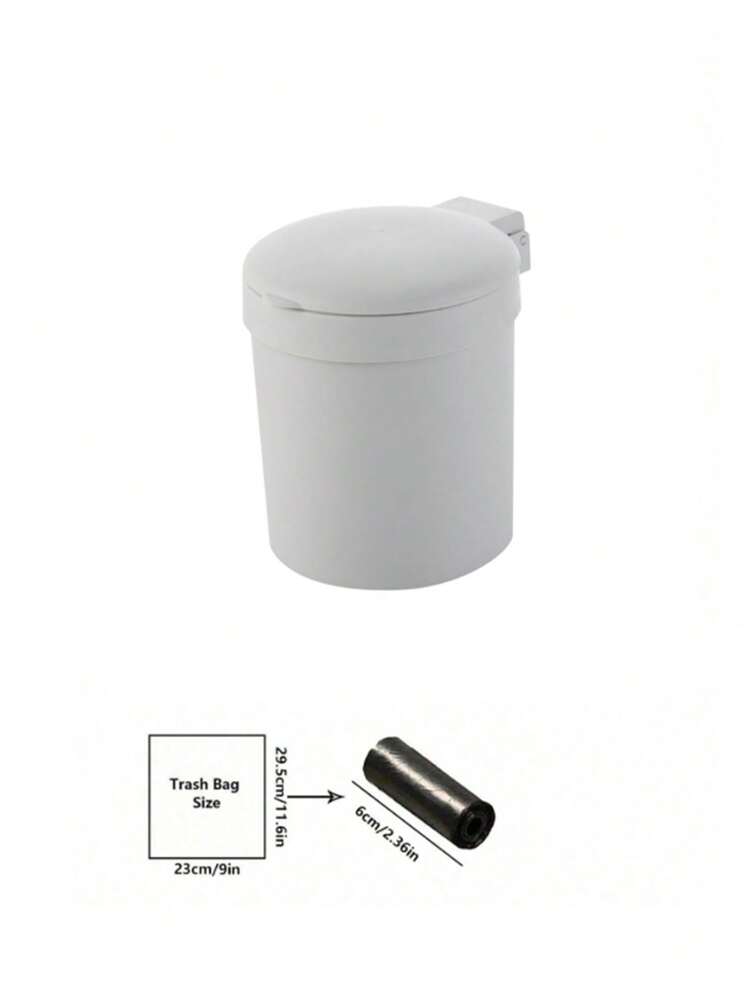 1pc Mini Plastic Desktop Trash Can, Office Waste Bin, Home Item, Cute And Multifunctional, Suitable For Student Dormitory Trash Can, Can Be Used As Desktop Wastebasket For Office, Bedroom And Living Room - Multicolor - View 14
