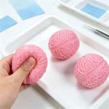 Tachimi 1pc Cerebellum Interactive Play Toy, Squishy Crunchy Play Articles, Slow Rising Squishies, Fidget Toys Kids Toys, Packed In Separate Bags For Daily Entertainment Shipped Randomly - Multicolor - View 1