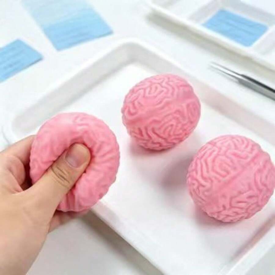 Tachimi 1pc Cerebellum Interactive Play Toy, Squishy Crunchy Play Articles, Slow Rising Squishies, Fidget Toys Kids Toys, Packed In Separate Bags For Daily Entertainment Shipped Randomly - Multicolor - View 1