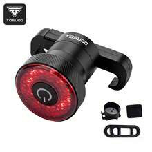 TOSUOD Ultra Bright Bicycle Tail Light, USB-C Rechargeable Warning Light With Brake Sensing Function, 5 Lighting Modes, IPX5 Waterproof Aluminum Alloy Bicycle Accessory - Multicolor - View 14