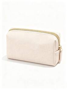 1Pc Minimalist Sleek Waterproof Makeup Bag - Cute Fashion Travel Toiletry Cosmetic Storage Pouch, Multi-Functional Portable Beauty Storage Organizer, For Daily Use, Travel, Back To School & Bathroom, Ideal Birthday Gift For, Back To School Gift - Grey - View 9