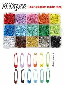 300pcs Colorful Pins, Made Of High-Quality Metal, Bright And Vibrant Colors, Suitable For Sewing Projects, Handmade Crafts, Jewelry Making And Organizing Craft Accessories (300/150/10) Available - Multicolor - View 14