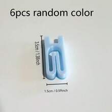 1/6/12pcs Random Color Reusable Sealing Clips, Kitchen Storage Organizer, Moisture-Proof Fresh-Keeping, Potato Chip Bag Seal Clips, Home Essentials - Multicolor - View 8
