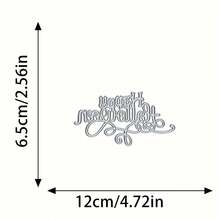 1pc Happy Halloween Letter Metal Cutting Die, Suitable For Card Making, Scrapbooking, DIY Photo Album And Paper Crafts! DIY Envelope Making Template - Letter - View 4