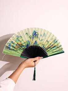 1pc Fairy Realistic Feather Fan, Suitable For Ball, Stage And Performance - Multicolor - View 3