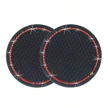 2pcs Multifunctional Car Cup Holder Anti-Slip Silicone Pad Cup Holder Mat Car Interior Decoration Accessories Best-Selling Gift - A - View 10