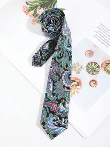 1PC Fashion Casual Men's Exquisite Paisley Pattern Tie, Comfortable Versatile Suitable For Daily Wear, Shopping, Business, Banquet, Party, Date - Multicolor - View 6