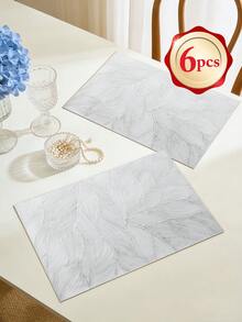 6-24 قطعة مفارش طاولة ذهبية شامبانيا من PVC مجوفة دائرية محفورة، ديكور طاولة فاخر، وسادات عزل حراري لأكواب القهوة، إكسسوارات تصوير سطح الطاولة، وسادات حماية من الخدش لطاولة الطعام المنزلية، ديكور طاولة الزفاف، مفارش ديكور طاولة منزلية فاخرة - متعدد الألوان - مشاهدة 12