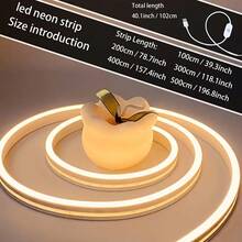 شريط إضاءة LED باللمس، مناسب لديكور غرفة النوم والاحتفال بالذكرى السنوية وعيد الميلاد والهالوين وديكور العطلات، من 99.97 سم إلى 5.0 م، خيارات أبيض دافئ ومتعدد الألوان - بدون بطارية - متعدد الألوان - مشاهدة 3