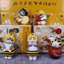 mofusand 1pc The Cure Is A Bee Themed Blind Box. The Cute Kitten Image Has Its Own Characteristics, And The Style Is Not Specified. As A Small Holiday Gift To Relatives, Friends And Classmates, It Is Practical And Good-Looking. (Stochastic Style) - Multicolor - View 2