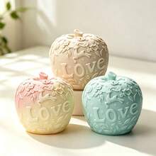 Christmas Apple Silicone Mold, Christmas Candle Aromatherapy Making Mold, Christmas Tree Decoration Apple Pendant Making Mold - A - View 4