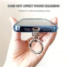 A Rotatable Metal Clip, A Mobile Phone Fixing Gasket, Which Can Be Connected To Mobile Phone Lanyard Decorations. It Is Suitable For All Kinds Of Smartphones. It Is Ultra - Light And Ultra - Thin, Tough And Elastic., Mobile Phone Holder, Decorative - Multicolor - View 5