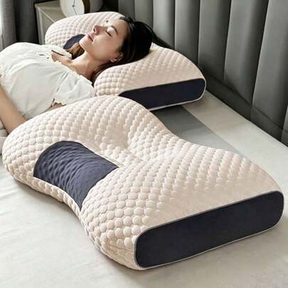 Almohada ajustable de altura para dormir de lado, suave como el plumón, almohada blanca grande y esponjosa, adecuada para dormir de lado, de espalda y de estómago