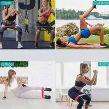 10pcs Yoga Resistance Band Set With Ankle Straps, Multi-Intensity Leg And Hip Shaping Fitness Training Equipment - B - View 6