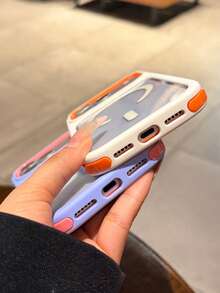 奢華防震防摔 3N1 磁吸透明壓克力手機殼 短繩款 相容 iPhone 17 Pro Max 17 Pro 17 16 Pro Max 16 Pro 16 15 Pro Max 15 Pro 15 14 Pro Max 14 Pro 14 13 Pro Max 13 Pro 13 12 Pro Max 12 Pro 12 11 無線充電 高品質防震防摔保護殼 - 紫粉紅色 - 查看 7