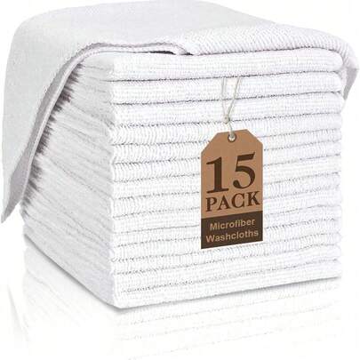 8/15pcs Premium Face Towel Set - 12*12 Inches - Quick Dry - Soft Coral Fleece Super Absorbent Face Towel - Multi-Purpose As Bath, SPA, Facial, Fingertip Towel