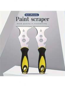 15-In-1 Multi-Function Paint Scraper, With Serrated Edge, Ergonomic Handle And Metal Blade - Sturdy Construction, Efficient Paint Removal, Suitable For DIY Projects And Professional Use, Paint Removal Tool - A - View 3