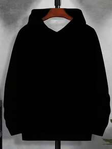[Printed Design - Not Textured] Fashionable Men's Digital Print, Casual And Stylish Outdoor Hooded S - Black - View 3