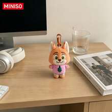 MINISO Disney Zootopia Nick Wilde 包包掛飾鑰匙圈，可愛角色吊飾，適用於手提包、後背包、錢包，生日聖誕禮物 - 尼克.懷爾德 粉紅色襯衫 - 查看 7