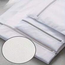 Reusable Fine Mesh Laundry Bag With Rust-Proof Zipper, Anti-Tangle Laundry Mesh Bag, Suitable For Underwear, Bedding, Clothing Washing And Travel Storage Clothing Protection Bag - View 7