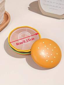 1pc Hamburger Pill Portable Storage Box, Compact And Easy To Carry, Suitable For Work, Outings And Travel Personal Medicine Storage Box, Keep You Organized And Stylish - View 5