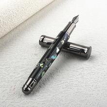 Shell Pattern Fountain Pen Metal Nib Luxury Writing Pen With Denim Pen Bag Business Office Gift Pen - 559 - View 6