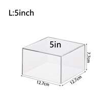 1/6pcs Acrylic Buffet Display Stand, Food Display Rack, Suitable For Buffet Table, Hollow Bottom Dessert Cube Box, White Cube Desktop Storage Rack Storage Box, Suitable For Dessert And Cake Display In Parties, Weddings And Other Festivals - Clear - View 16