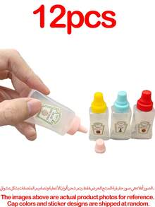 12/6/4/2pcs Rectangular Sauce Bottles, Portable Squeeze Bottles, Lunch Box Accessories, Kitchen Gadgets, Mini Condiment Containers, Holiday Party, Suitable For Honey/Ketchup/Chili Sauce/Salad Dressing - Multicolor - View 7