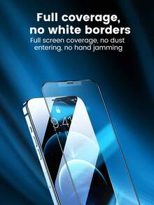 2pcs Full Coverage Tempered Glass Screen Protector, Compatible With 7/8/6/6S Plus, 7/8/6, Screen Protector Compatible With SE 2020/2023/SE2/SE3, Black Screen Protector Compatible With IPhone 16/16 Plus/16 Pro/16 Pro Max/15/15 Pro/15 Plus/15 Pro Max/14/13/12/11, Birthday, Gift For Family, Friends, Phone Screen Protector, Phone Accessories, Waterproof, Shockproof, Anti-Fall, Anti-Scratch, Anti-Fingerprint - Multicolor - View 4
