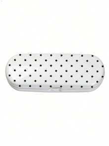 Fashion Star Print Glasses Case, Ins Style Glasses Storage Box, Multi-Functional Storage Box, Fashion Glasses Storage Box, New Minimalist Design, Portable, Waterproof And Dustproof, Suitable For Fashion Glasses And Prescription Glasses, Glasses Protection Storage Box, Neutral Glasses Storage Box - Multicolor - View 5