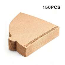 50/100/200/300 cốc giấy lọc cà phê hình chữ V, giấy lọc cà phê hình nón, dễ sử dụng, cỡ V02, phù hợp cho pha cà phê pour over và máy pha cà phê nhỏ giọt, giấy lọc cà phê trà, phù hợp cho phễu lọc cà phê pour over, mùa tựu trường - màu nâu - Xem 9