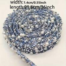 1 Roll Multi-Purpose Shiny Rhinestone Adhesive Ribbon, Easy To Cut And Stick Sequin Ribbon, Suitable For Christmas, Valentine's Day, Birthday, Gift Wrapping And Crafts, Multiple Colors Available - Multicolor - View 10