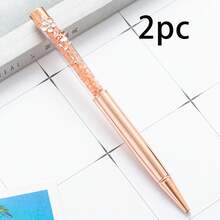 2pcs Dual-Color Flower Pen Caps Ballpoint Pens, Creative Multi-Color Rotating Ballpoint Pens, School Supplies, Personalized Gifts For Wedding, Valentine's Day, Christmas And Teacher's Day - Multicolor - View 14
