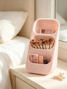 Desktop Cosmetic Organizer, Makeup Brush Storage, Large Capacity Countertop Storage Rack, Suitable For Vanity, Bathroom, Bedroom And Office Desk Makeup Tool Storage, Easy To Store Skincare Products, Makeup Brushes, Eyebrow Pencils, Lipsticks - Multicolor - View 2