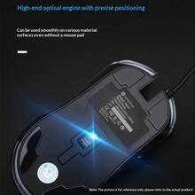 HP M160 Mouse Berkabel dengan Lampu Warna-warni, Ergonomis untuk Gaming & Kantor, untuk PC Laptop, Port USB, Mouse Komputer. - View 8